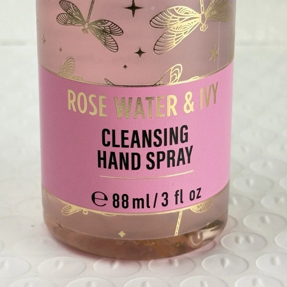 Bath & Body Works Set of 3x‎ Rose Water and Ivy - Anti-Bacterial Hand Spray 3oz